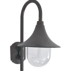 vidaXL Tuin wandlamp E27 42 cm aluminium brons