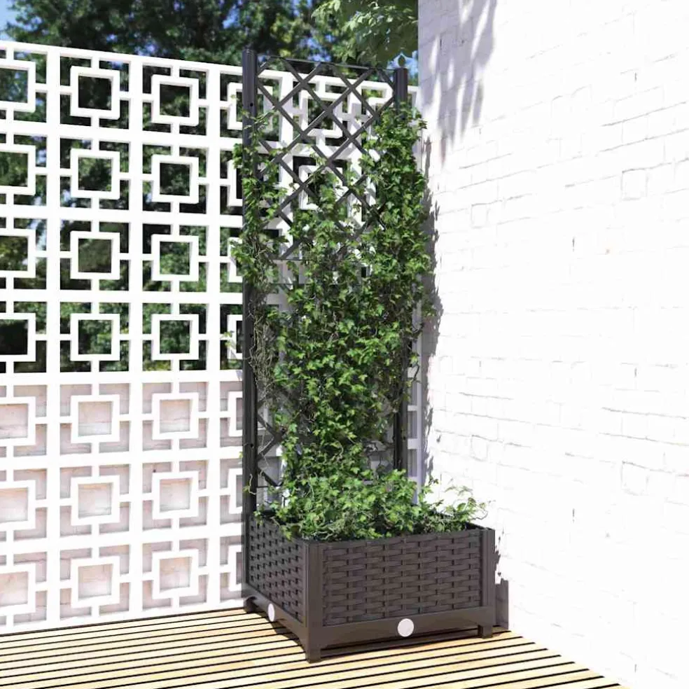 vidaXL Tuin Zwart 40 x 40 x 121,5 cm