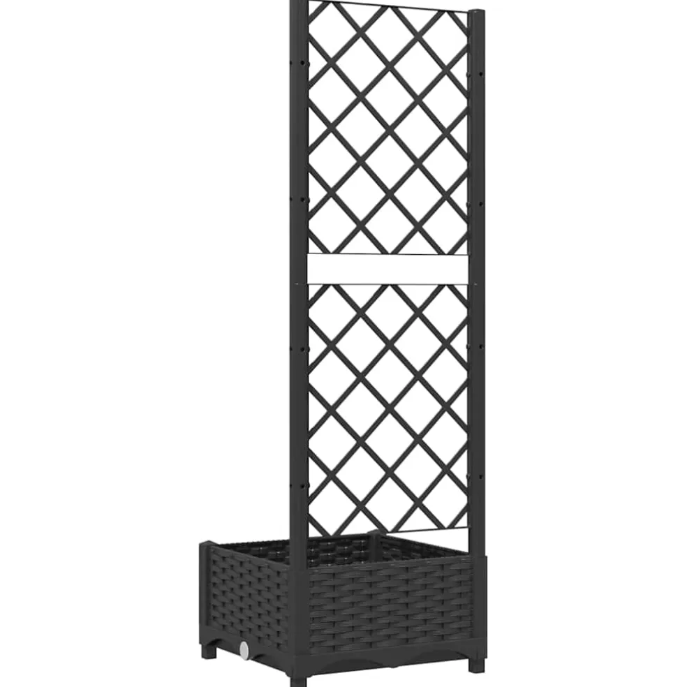 vidaXL Tuin Zwart 40 x 40 x 121,5 cm