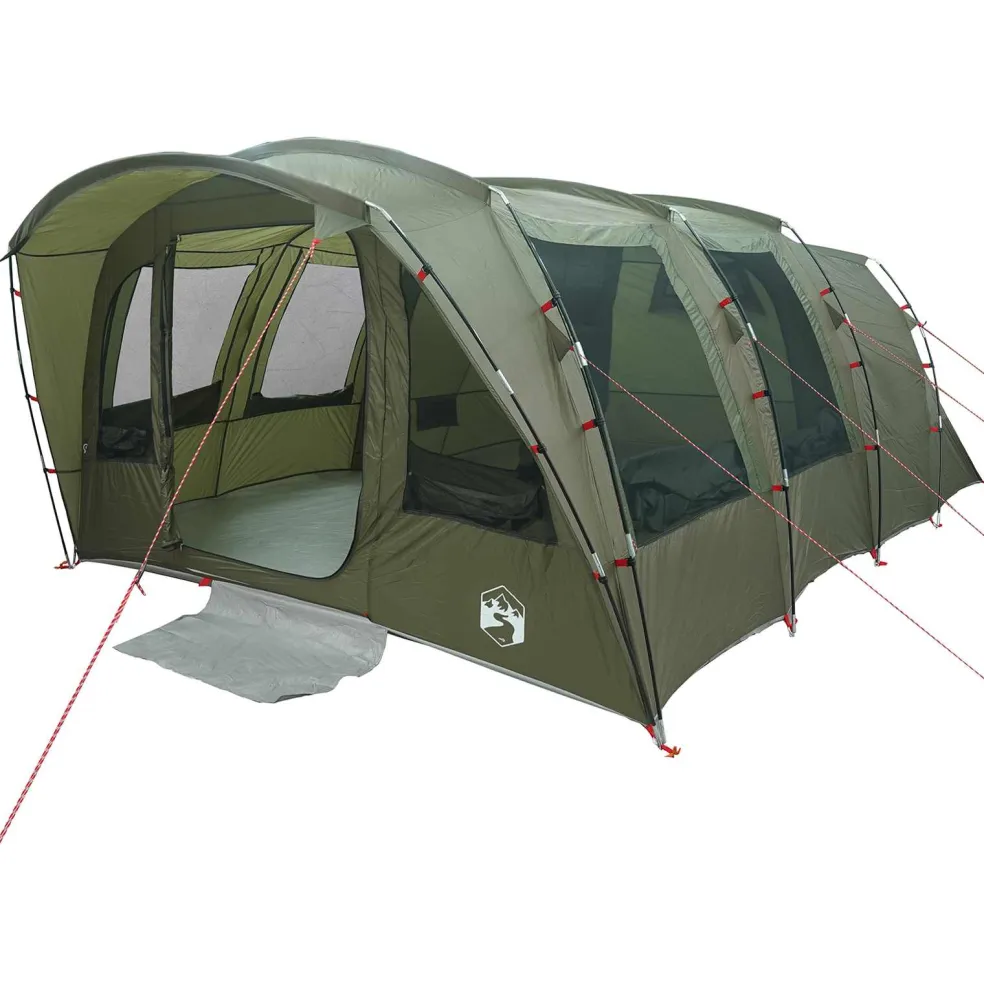 vidaXL Tunneltent Olijfgroen 427 x 315 x 178 cm Polyester en staal