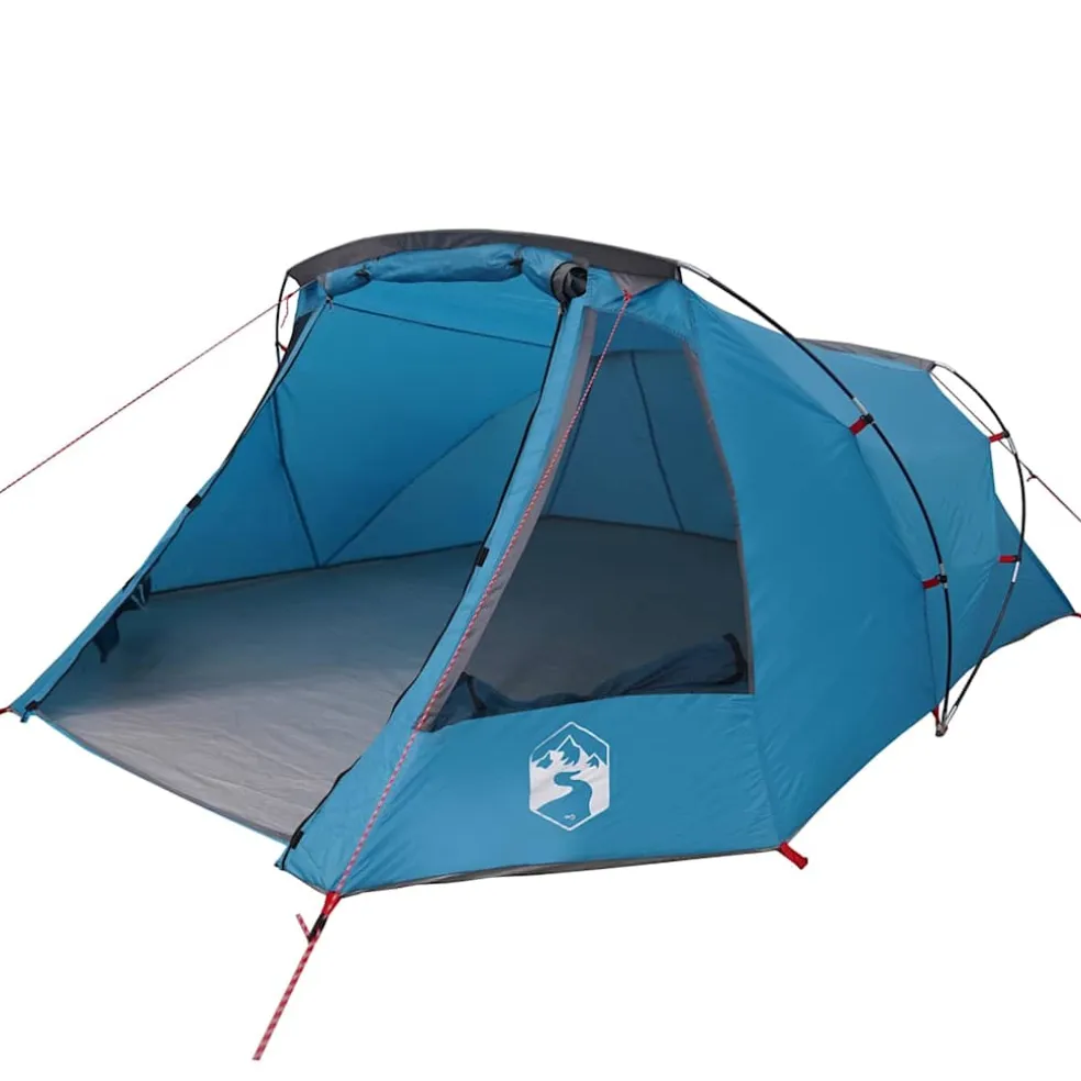 vidaXL Tunnel Tent 3-Person 3-persoons Blauw en Grijs