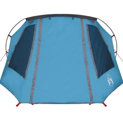vidaXL Tunnel Tent 3-Person 3-persoons Blauw en Grijs