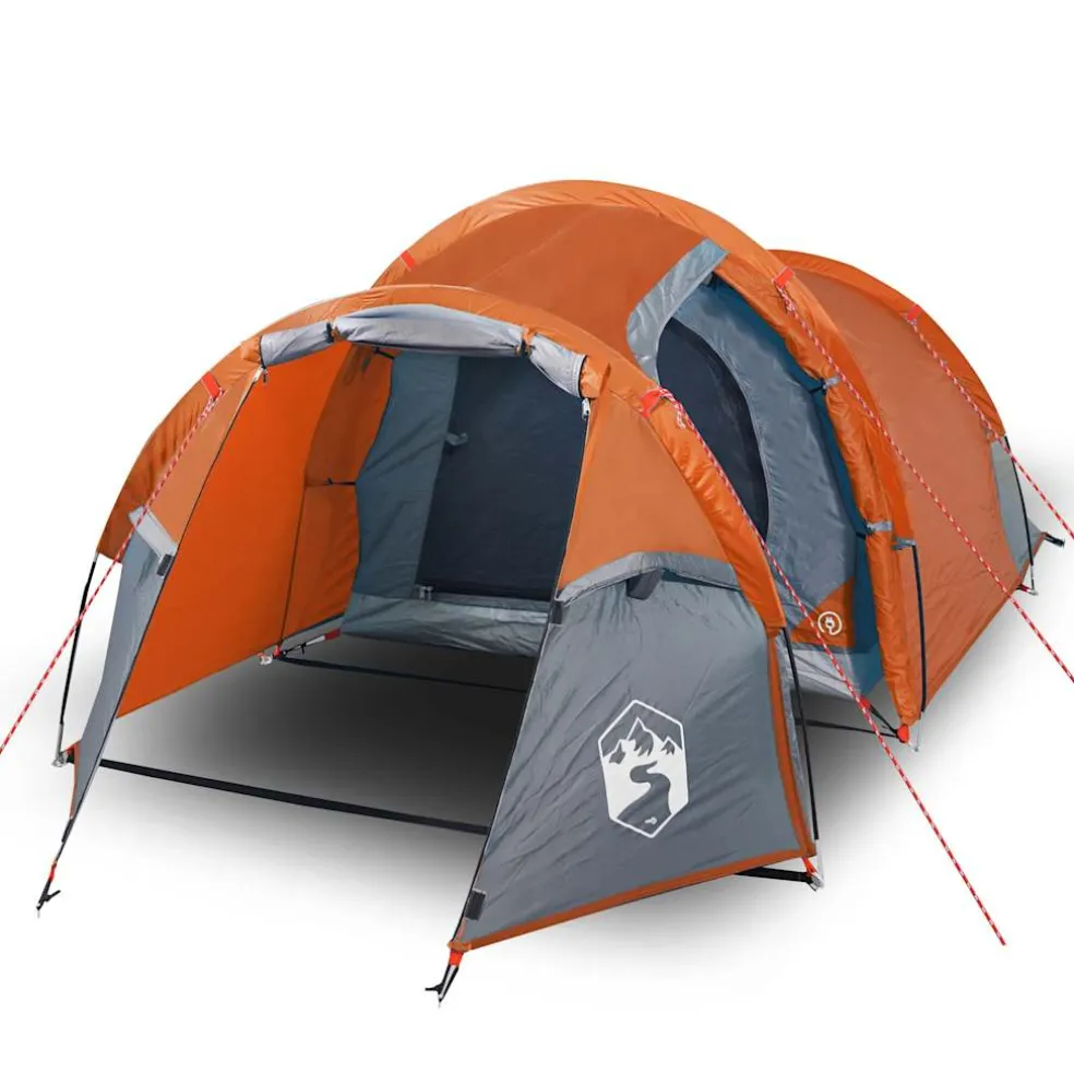 vidaXL Tunneltent 2-persoons waterdicht oranje