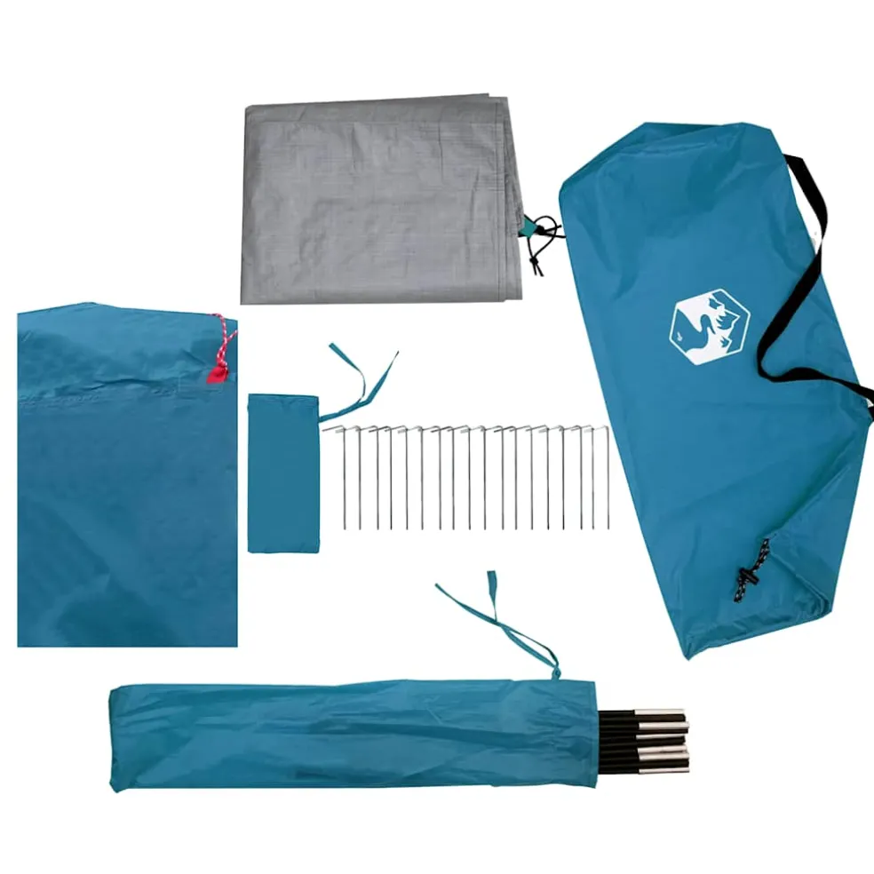 vidaXL Tunneltent 4-persoons waterdicht blauw