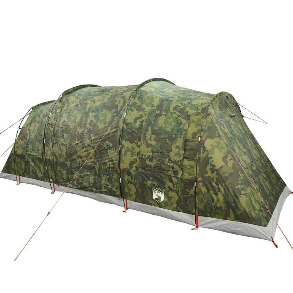 vidaXL Tunneltent 4-persoons waterdicht camouflage
