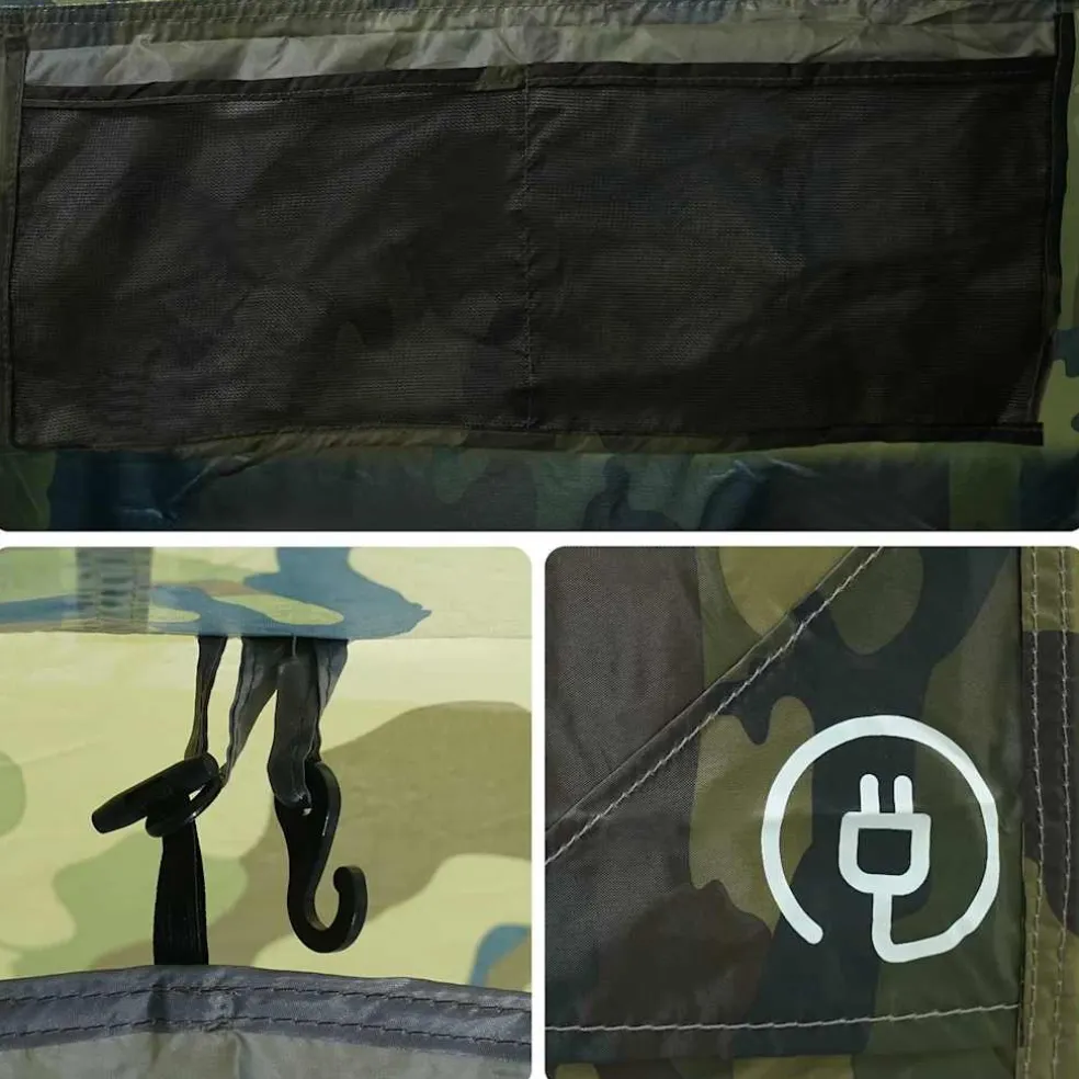vidaXL Tunneltent 4-persoons waterdicht camouflage