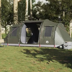 vidaXL Tunneltent 4-persoons waterdicht olijfgroen