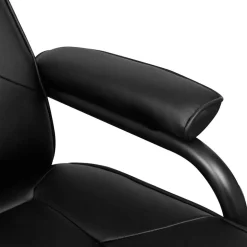 vidaXL Tv-fauteuil met voetenbankje kunstleer zwart