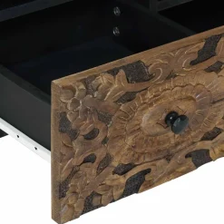 vidaXL TV-kast Bruin 100 x 33 x 46 cm Massief Mango Hout