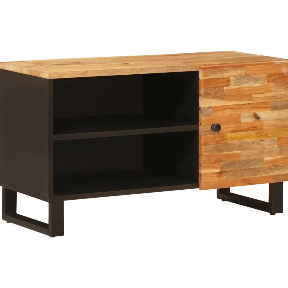 vidaXL TV-kast Bruin 80 x 33 x 46 cm Massief Mango Hout