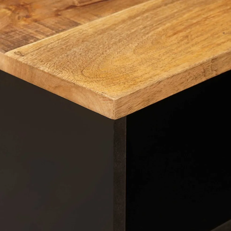 vidaXL TV-kast Bruin 80 x 33 x 46 cm Massief Mango Hout