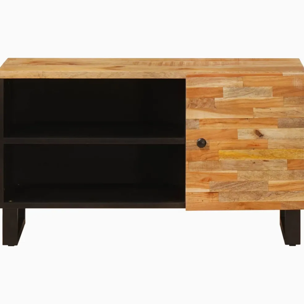 vidaXL TV-kast Bruin 80 x 33 x 46 cm Massief Mango Hout
