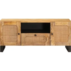 vidaXL TV-kast Bruin 105 x 33 x 46 cm Massief Mango Hout