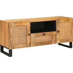 vidaXL TV-kast Bruin 105 x 33 x 46 cm Massief Mango Hout