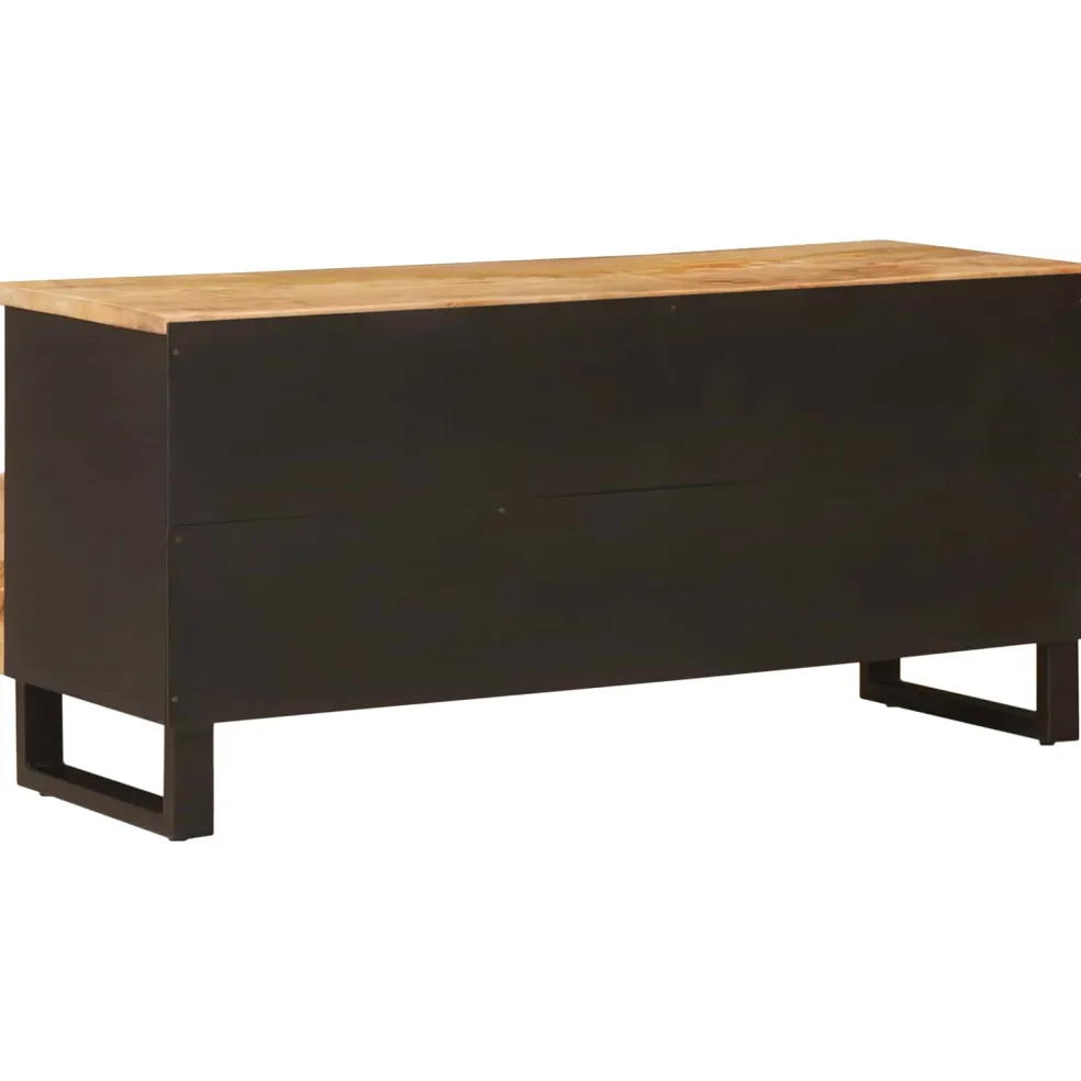 vidaXL TV-kast Corona Bruin 100 x 33 x 46 cm Massief Mango Hout