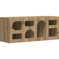 vidaXL TV-kast ELST 100 x 35 x 40 cm Artisan Eiken Bewerkt hout