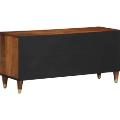vidaXL TV-kast Honingbruin 100 x 33 x 46 cm Massief Mango Hout