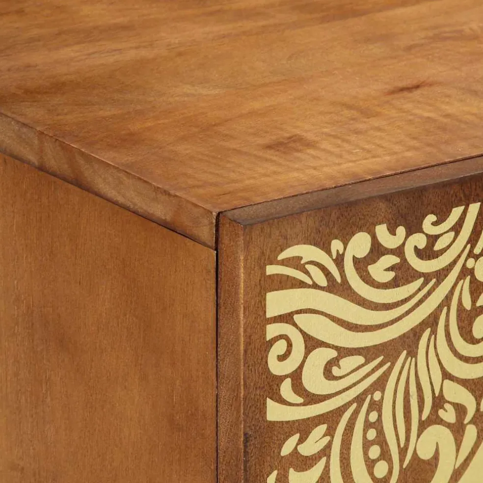 vidaXL TV-kast Honingbruin 105 x 33 x 46 cm Massief Mango Hout