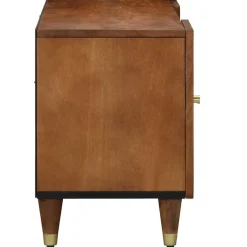 vidaXL TV-kast Honingbruin 105 x 33 x 46 cm Massief Mango Hout
