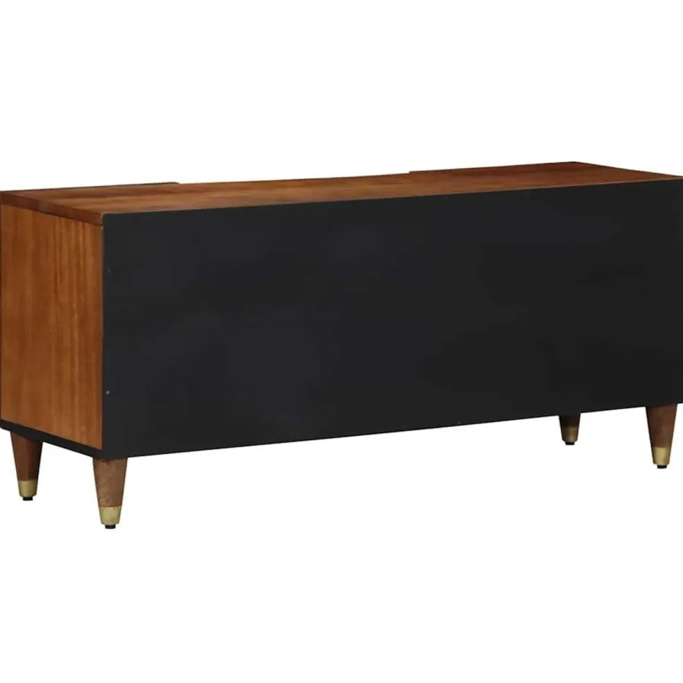vidaXL TV-kast Honingbruin 105 x 33 x 46 cm Massief Mango Hout