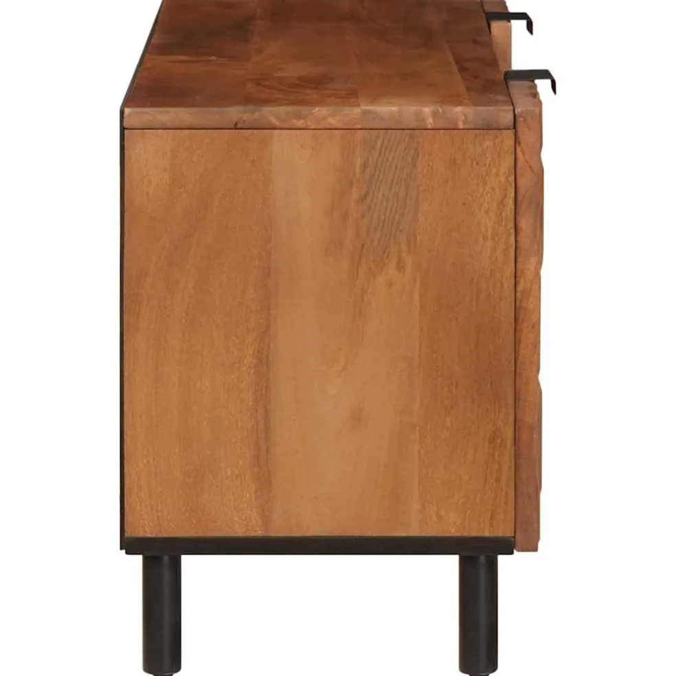 vidaXL TV-kast met lade Acacia Bruine Afwerking 105 x 33 x 46 cm