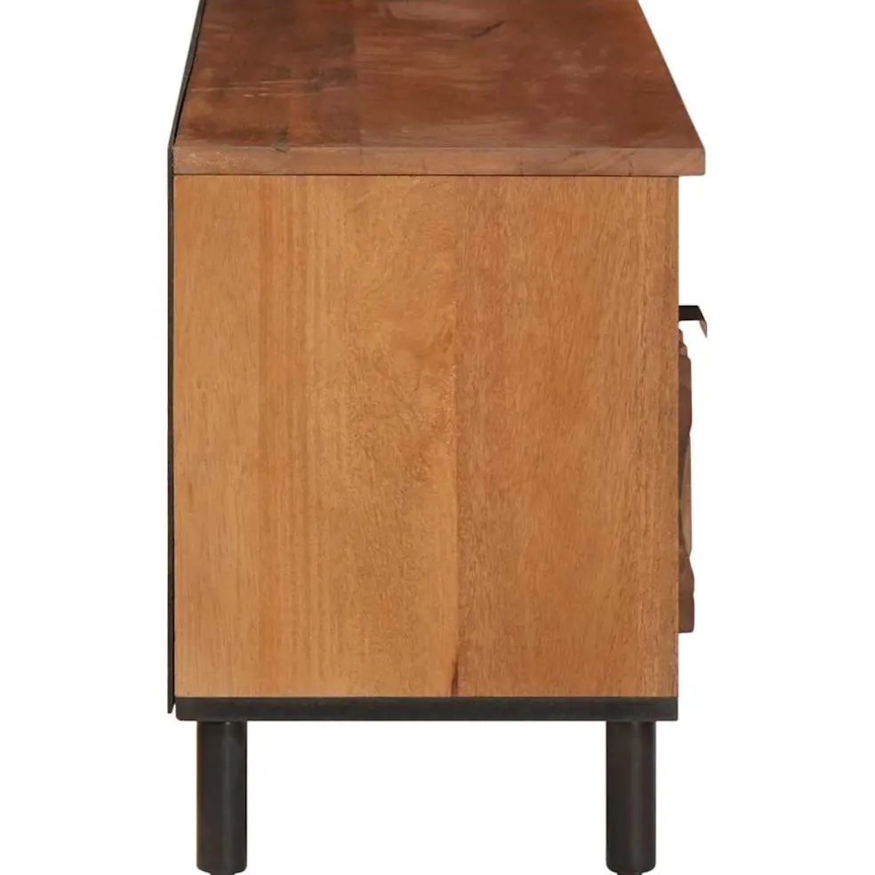 vidaXL TV-kast met lade Acacia Bruine Afwerking 100 x 33 x 46 cm