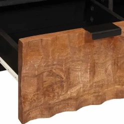 vidaXL TV-kast met lade Acacia Bruine Afwerking 100 x 33 x 46 cm