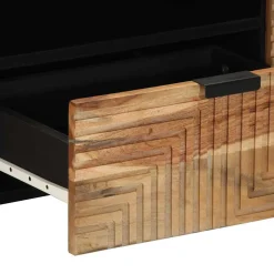 vidaXL TV-kast met lade Bruin 105 x 33 x 46 cm Massief Mango Hout