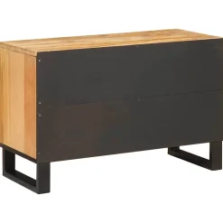 vidaXL TV-kast met lade Bruin 70 x 33 x 46 cm Massief Mango Hout