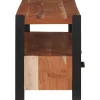 vidaXL TV-kast met lade Bruin 110 x 30 x 40 cm Massief acaciahout