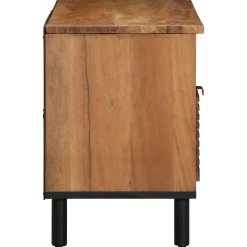 vidaXL TV-kast met lade Bruin 100 x 33,5 x 46 cm Massief Mango Hout