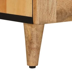 vidaXL TV-kast met lade Naturel 105 x 33,5 x 46 cm Massief Mango Hout