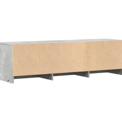 vidaXL TV-kast met LED 140x34x40 cm Betongrijs Geconstrueerd hout