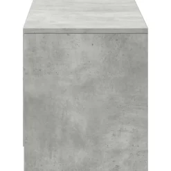 vidaXL TV-kast met LED 140x34x40 cm Betongrijs Geconstrueerd hout