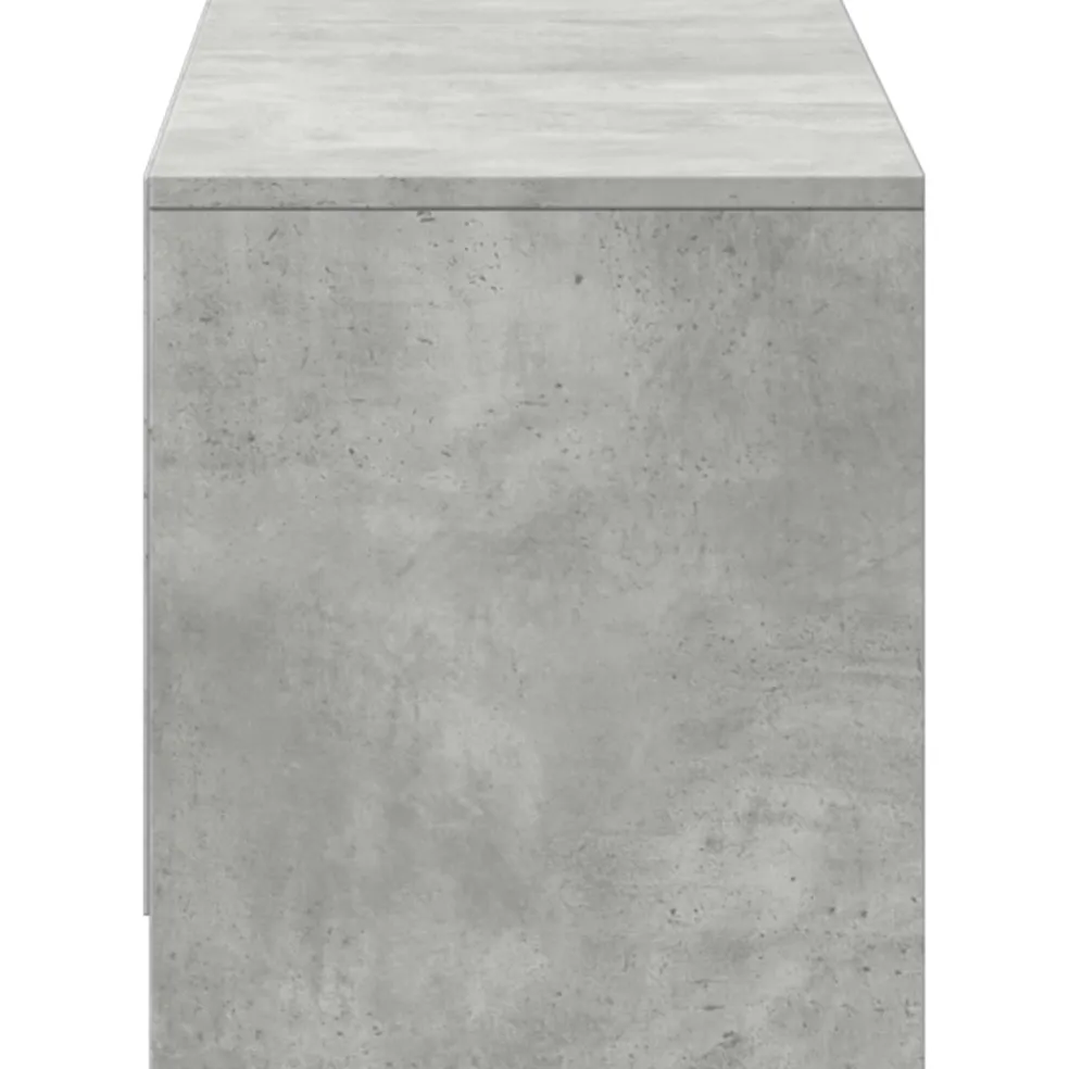 vidaXL TV-kast met LED 140x34x40 cm Betongrijs Geconstrueerd hout