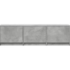 vidaXL TV-kast met LED 140x34x40 cm Betongrijs Geconstrueerd hout