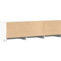 vidaXL TV-kast met LED 140 x 34 x 40 cm Wit Geconstrueerd hout