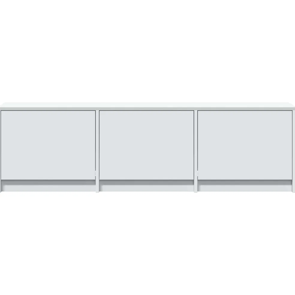 vidaXL TV-kast met LED 140 x 34 x 40 cm Wit Geconstrueerd hout