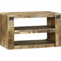 vidaXL TV-kast met plank Bruin 60 x 32 x 36 cm Massief mangohout