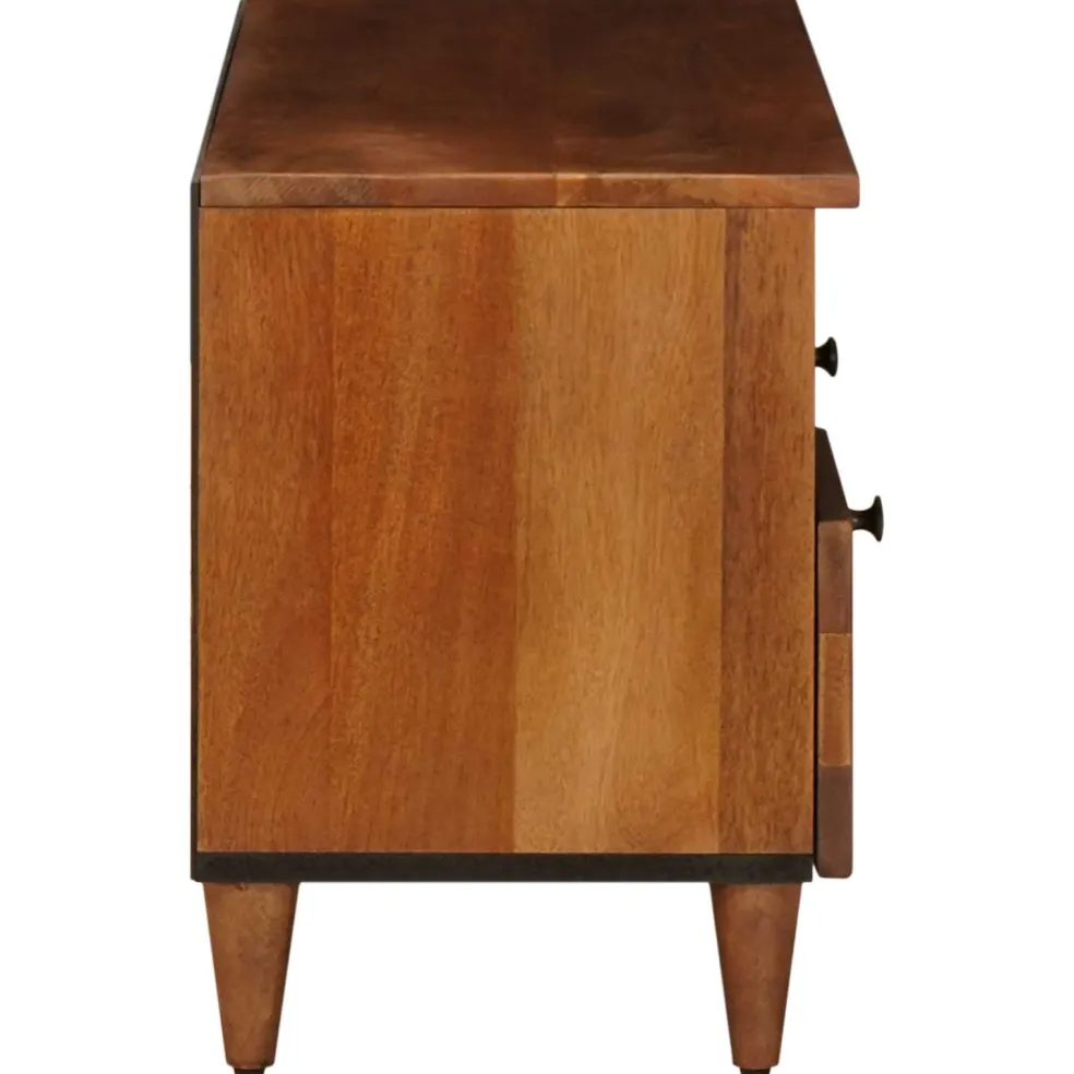 vidaXL TV-kast Walnotenhout 100 x 33 x 46 cm Massief Mango Hout
