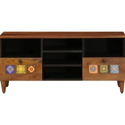 vidaXL TV-kast Walnotenhout 100 x 33 x 46 cm Massief Mango Hout