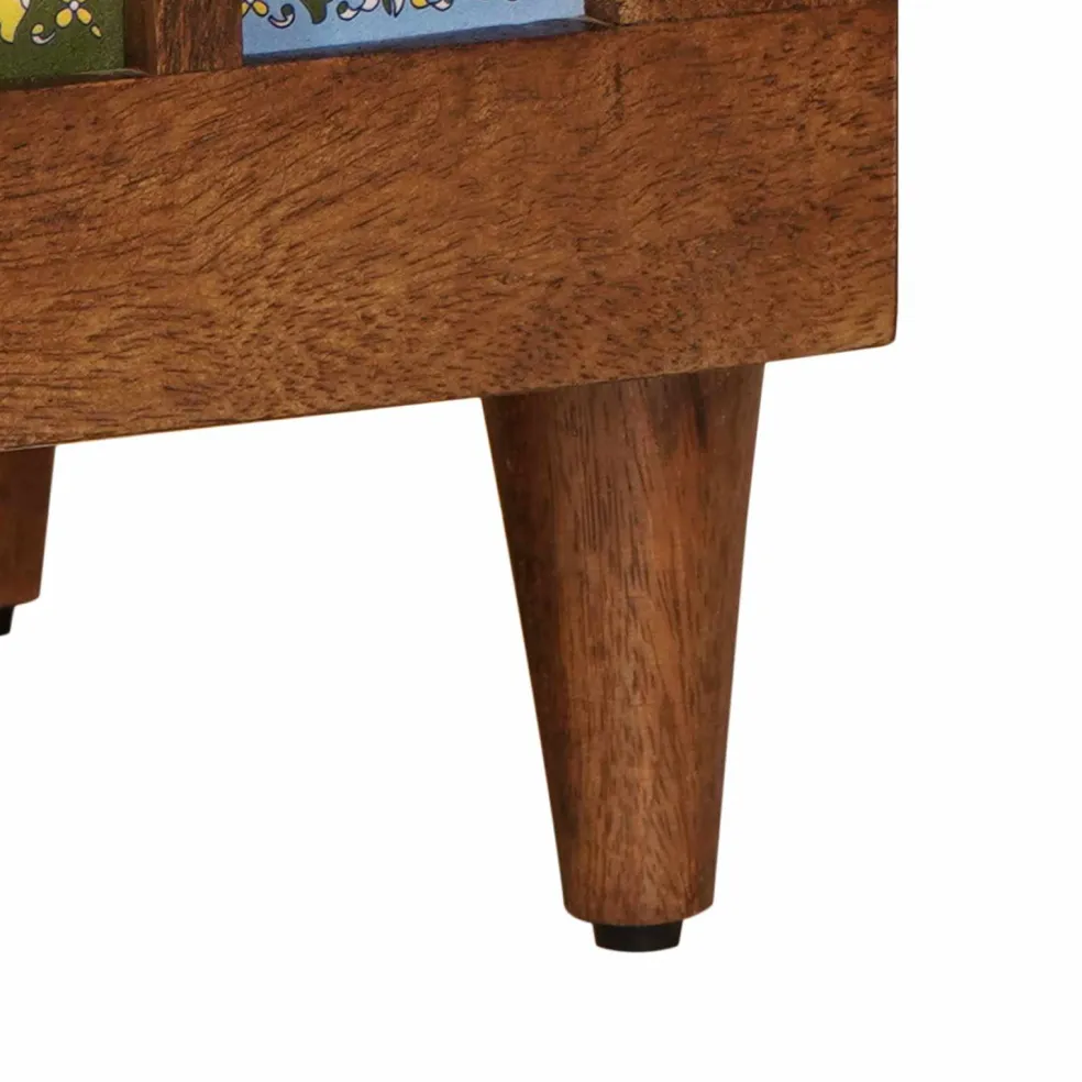 vidaXL TV-kast Walnotenhout 100 x 33 x 46 cm Massief Mango Hout