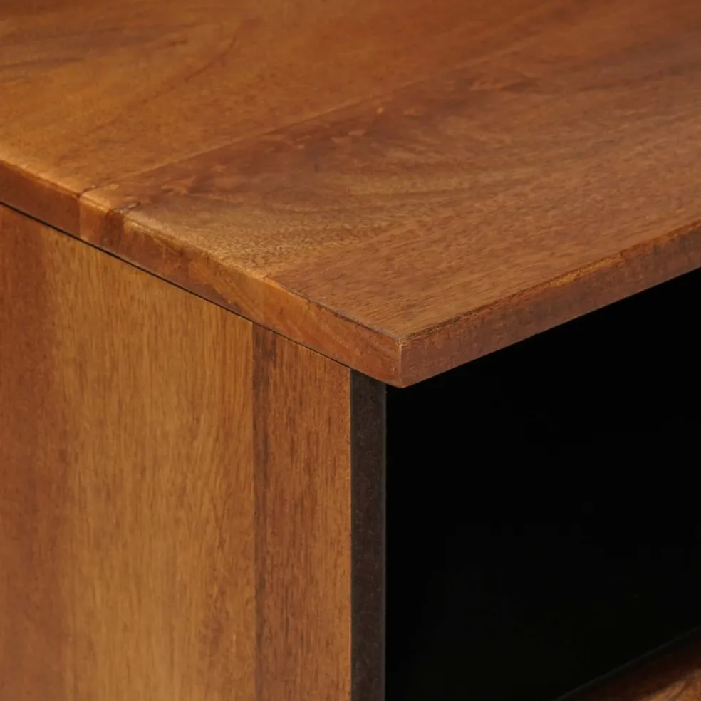 vidaXL TV-kast Walnotenhout 100 x 33 x 46 cm Massief Mango Hout