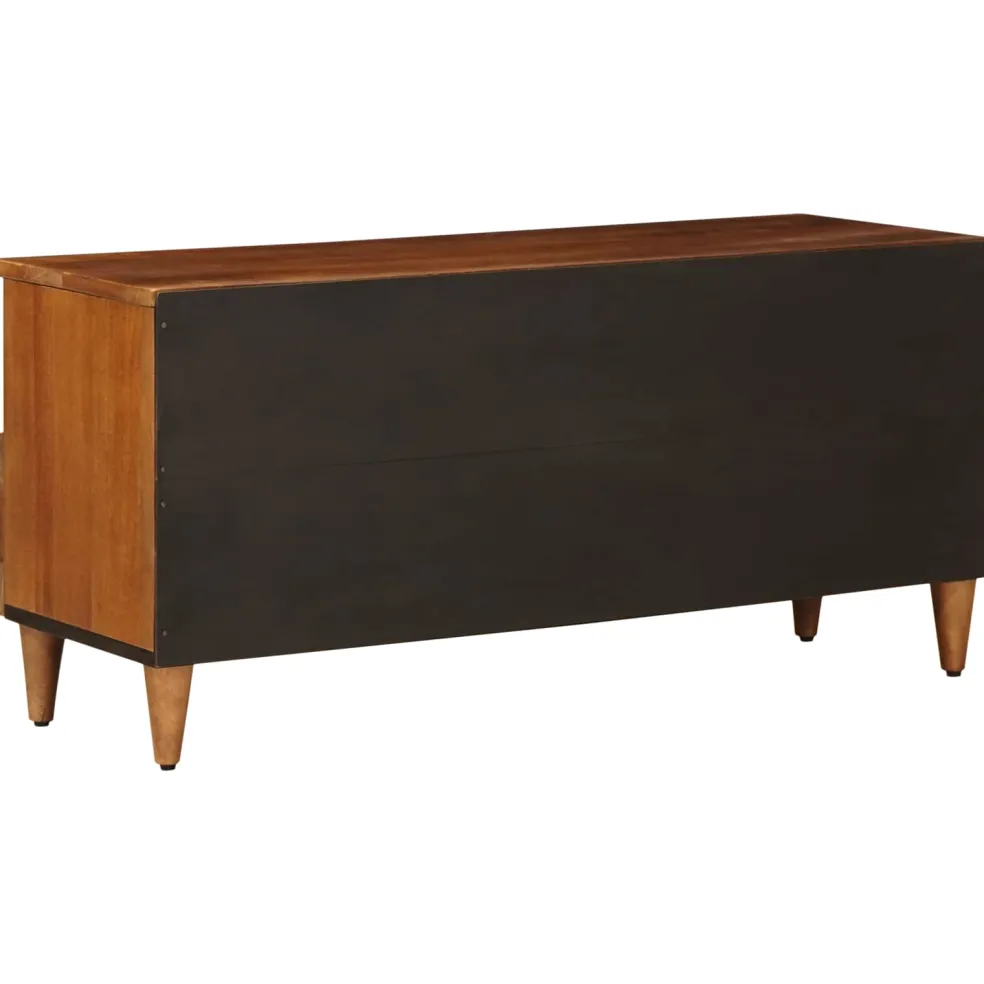 vidaXL TV-kast Walnotenhout 100 x 33 x 46 cm Massief Mango Hout