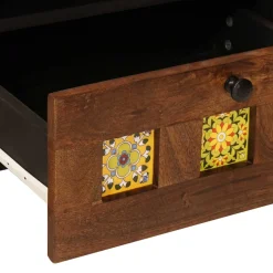 vidaXL TV-kast Walnotenhout 105 x 33 x 46 cm Massief Mango Hout