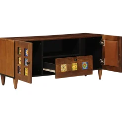 vidaXL TV-kast Walnotenhout 105 x 33 x 46 cm Massief Mango Hout