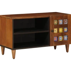vidaXL TV-kast Walnotenhout 80 x 33 x 46 cm Massief Mango Hout