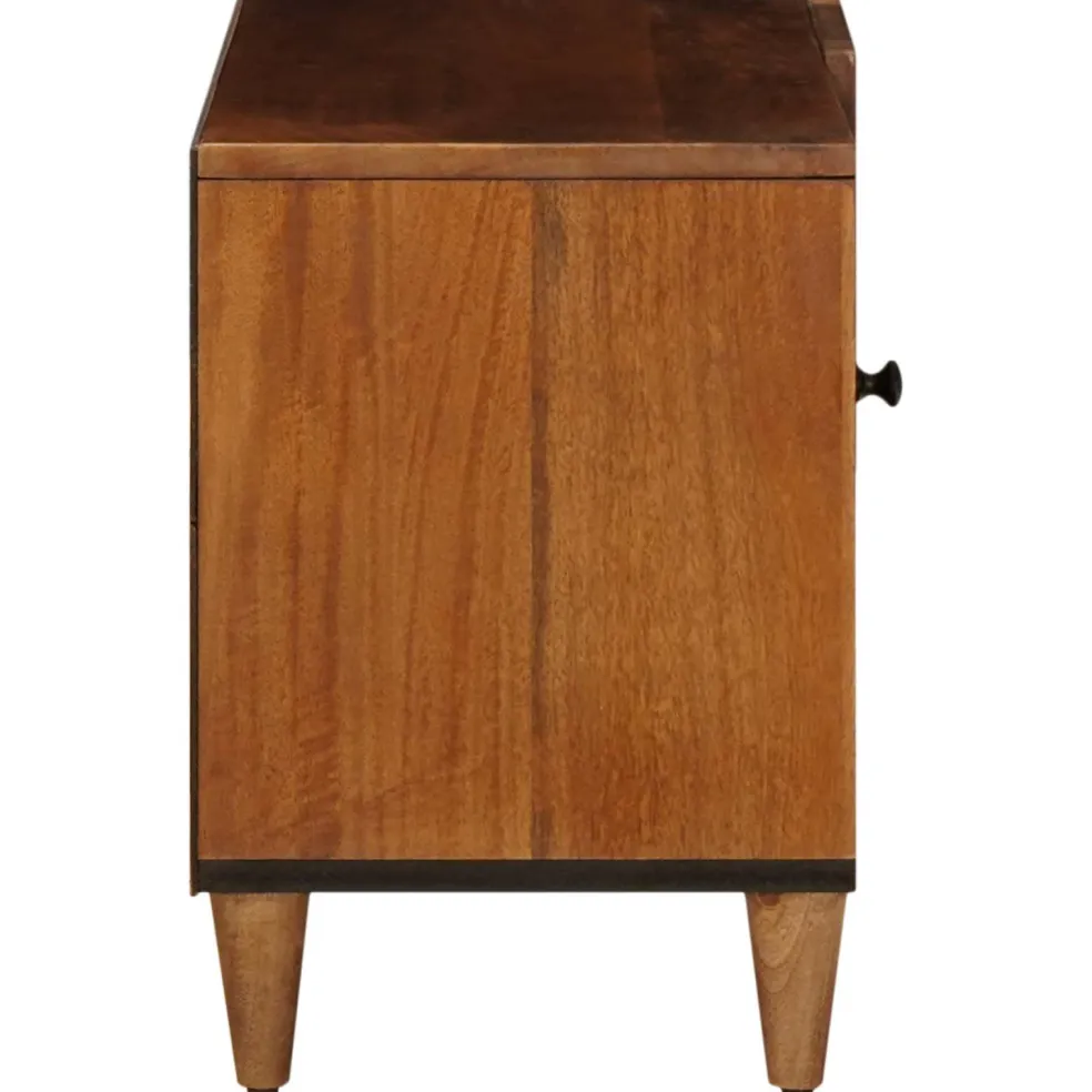 vidaXL TV-kast Walnotenhout 80 x 33 x 46 cm Massief Mango Hout