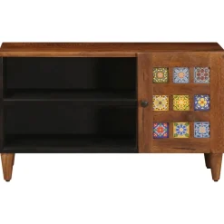 vidaXL TV-kast Walnotenhout 80 x 33 x 46 cm Massief Mango Hout