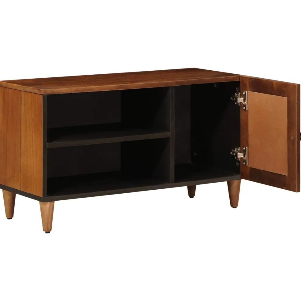 vidaXL TV-kast Walnotenhout 80 x 33 x 46 cm Massief Mango Hout